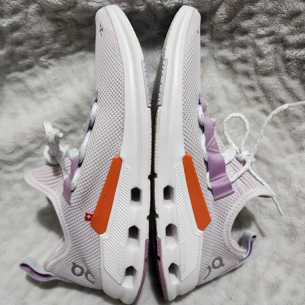On Cloud Women's Cloudeasy Knit Low Top Running Sneakers Sz 8.5 Orchid/Lavender - Picture 7 of 11